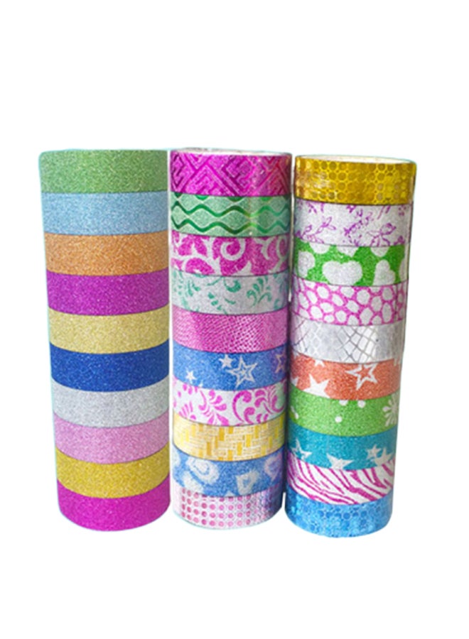 Generic 25-Piece DIY Self Adhesive Masking Tape Set Multicolour  - Image 2