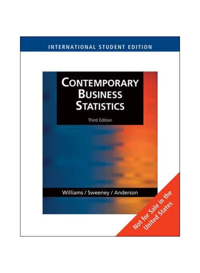 Contemporary Business Statistics Package Paperback English by David Anderson