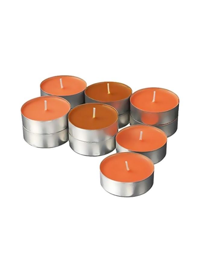 Generic Pack Of 12 Scented Tealight Candles Tangerine Sunshine 