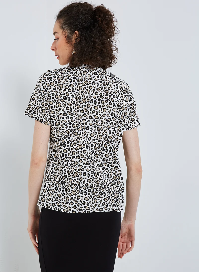 High Streets Round Neck Printed T-Shirt