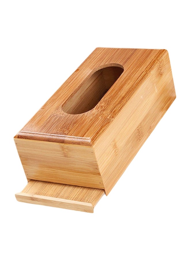 Wooden Napkin Holder Brown 16x12cm  - Image 1