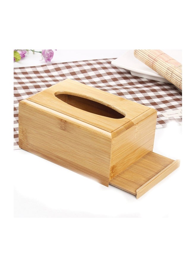 Wooden Napkin Holder Brown 16x12cm  - Image 2