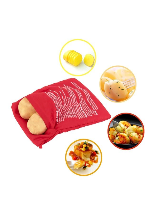 Microwave Washable Bag Red 24x19centimeter - Image 3