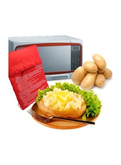 Potato Express 2-Piece Microwave Oven Bag Set Red 19.3x19.3cm  - Image 2