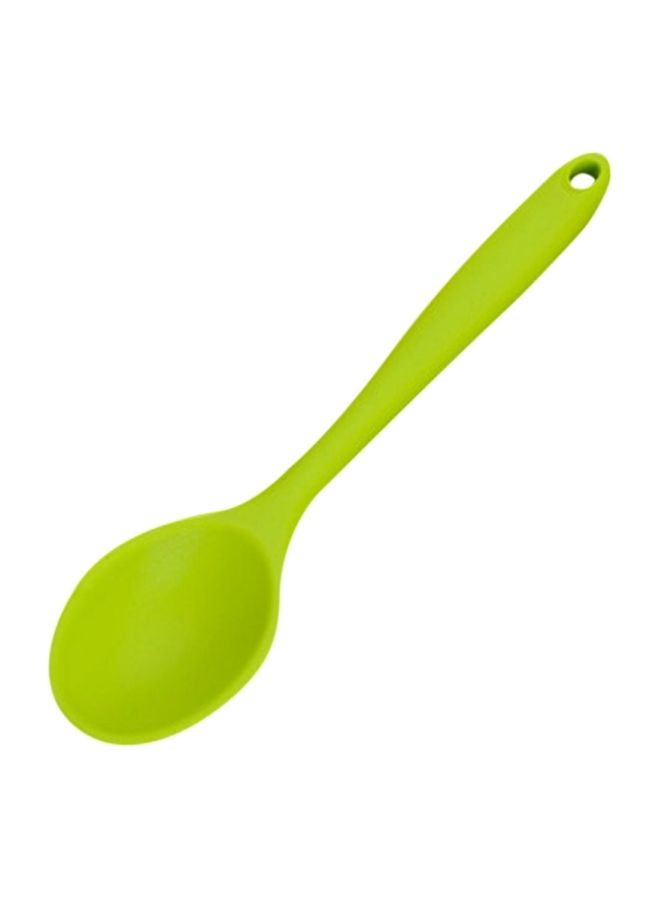 Generic Silicone Mini Spoon Green 20.5x4.5cm 