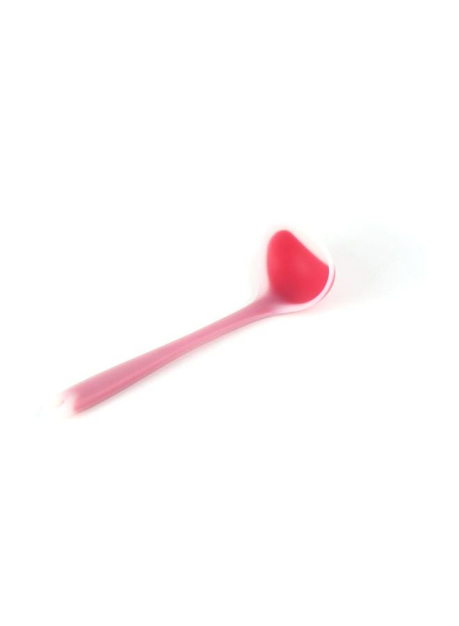 Silicone Soup Spoon Pink/White - Image 2