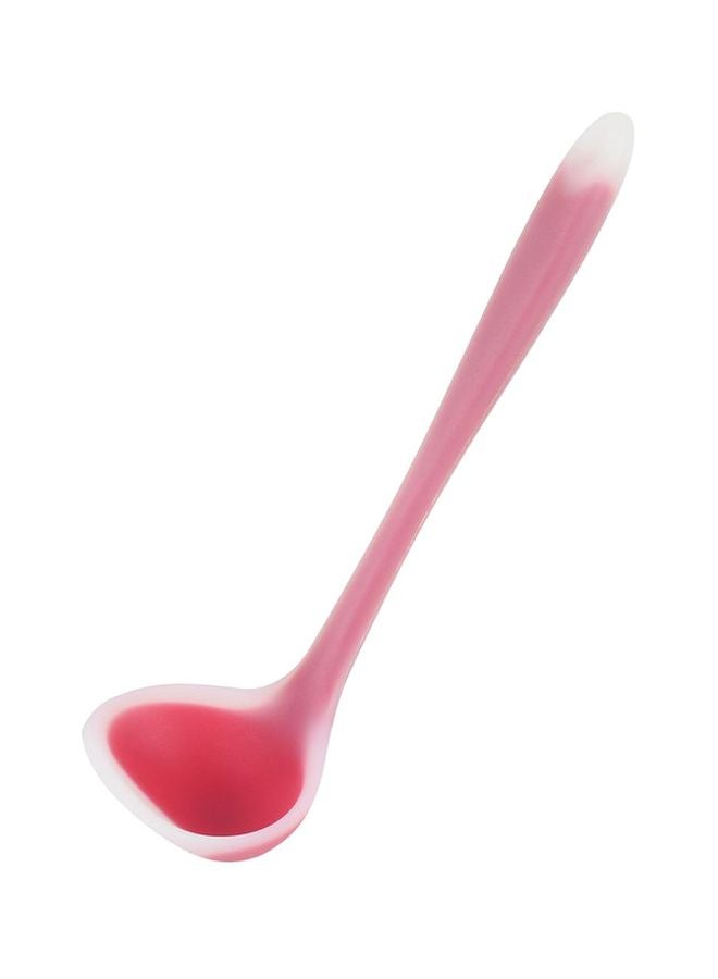 Silicone Soup Spoon Pink/White - Image 1