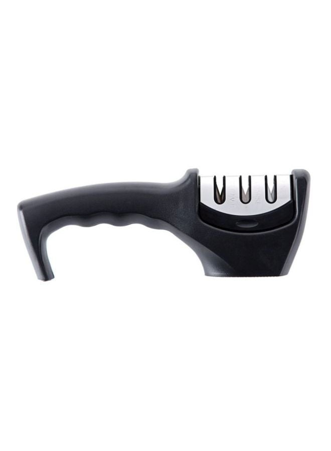 Ceramic Knife Sharpener Silver/Black 205x70mm