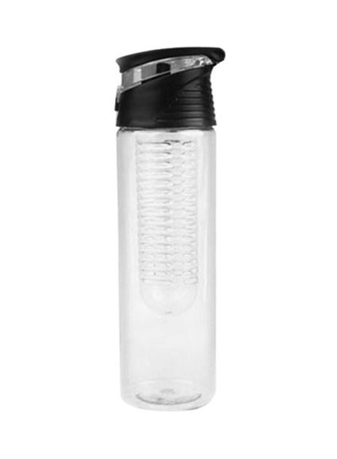 Fruit Infusing Infuser Water Bottle Clear/Black 
