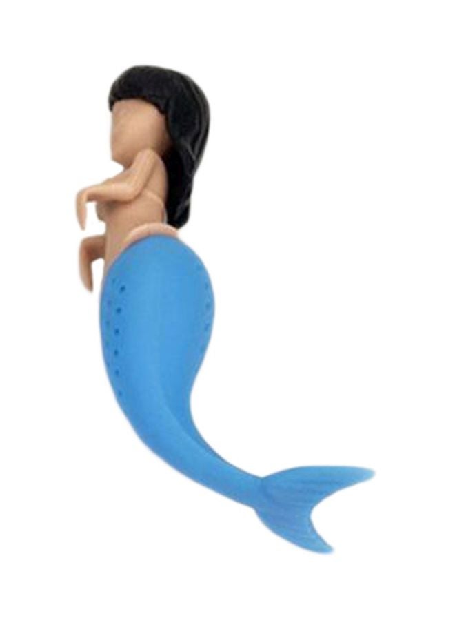 Generic - Baby Mermaid Tea Leaf Infuser Black/Blue/Beige 12x3.5x6cm - Image 1