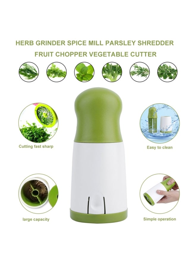 Generic - Herb Grinder White/Green 16x7centimeter - Image 1