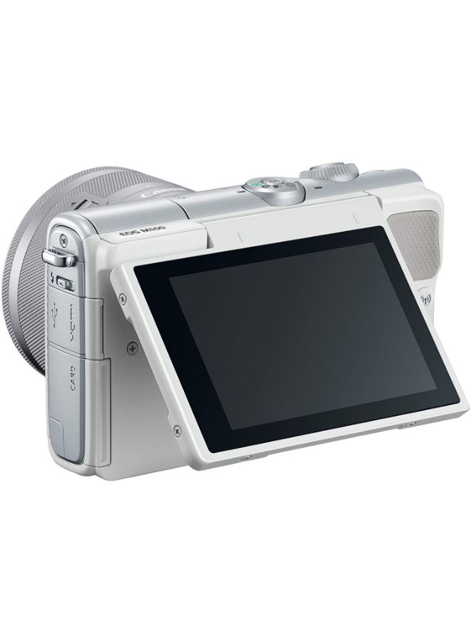 EOS M100 24.2MP Mirrorless Digital Camera With 15-45mm STM Lens And Accessories White