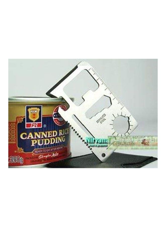 صن شاين سكين على شكل بطاقة ائتمان 11 في 1 فضي 3بوصة - Image 3