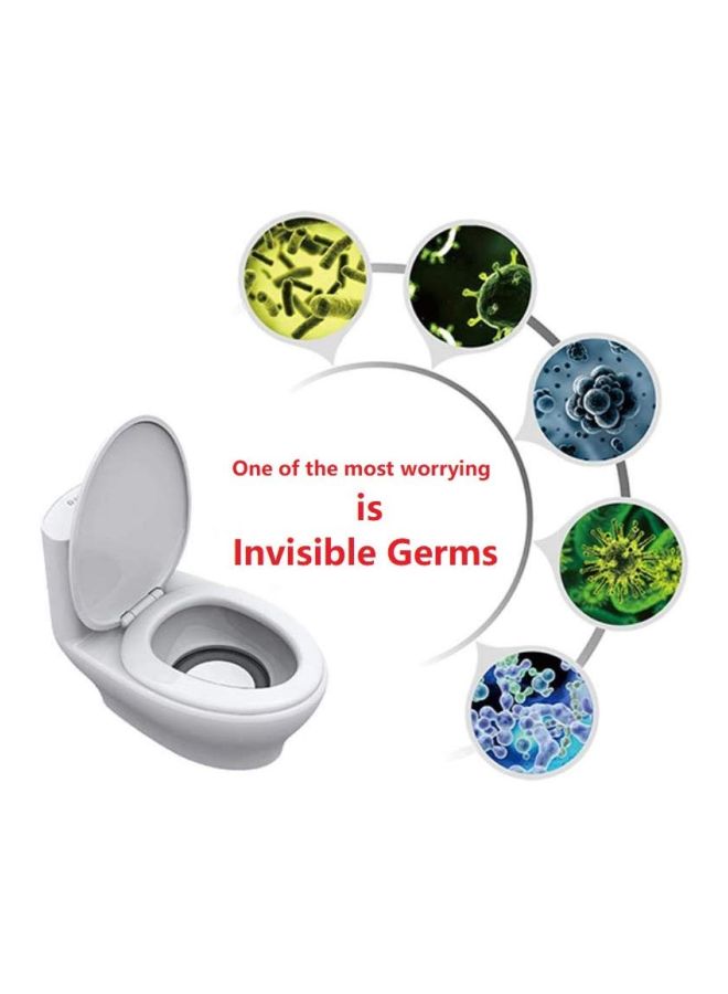 إيونتو مجموعة أغطية لمقعد المرحاض للاستخدام مرة واحدة مكونة من 10 قطع أبيض - Image 2