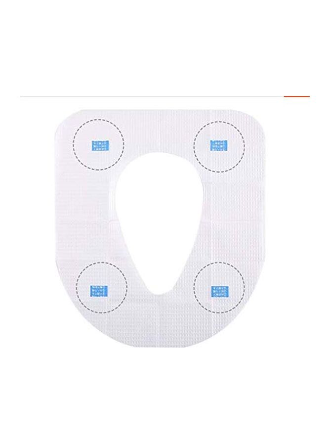 إيونتو مجموعة أغطية لمقعد المرحاض للاستخدام مرة واحدة مكونة من 10 قطع أبيض - Image 5