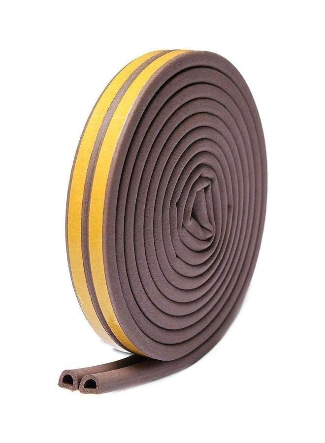 AIWANTO Self-Adhesive Door Sealing Strip Brown - Image 1