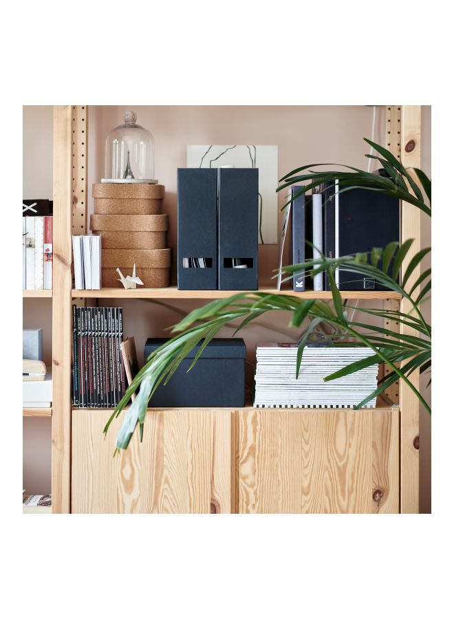 مجموعة ملفات تجينا لتنظيم المجلات من قطعتين أسود - Image 2