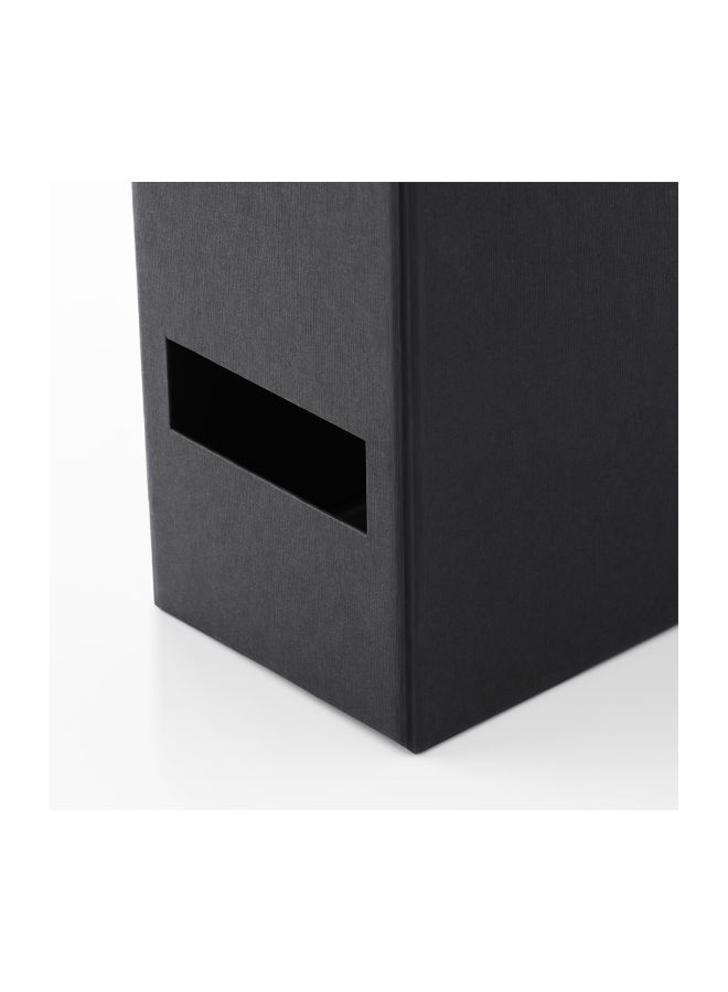 مجموعة ملفات تجينا لتنظيم المجلات من قطعتين أسود - Image 4