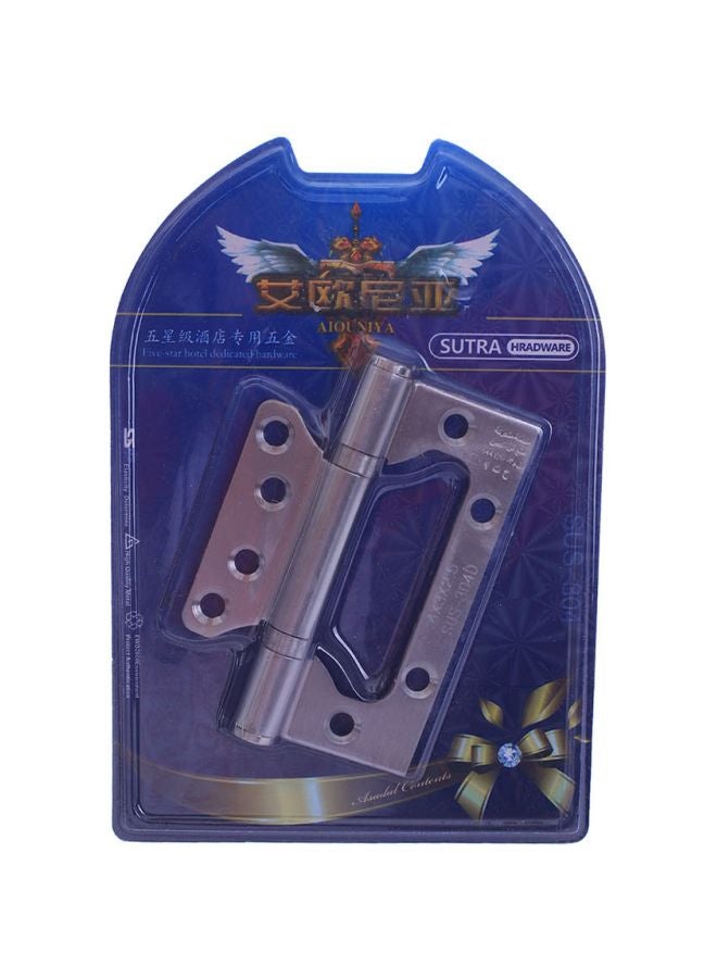 Moving Door Hinge Silver 4x3x2.5inch 