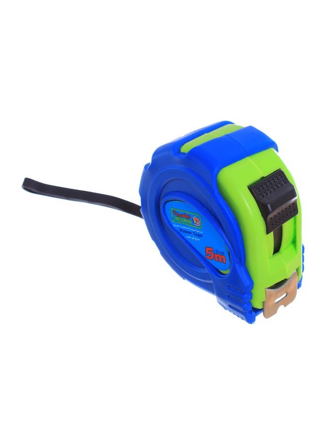 Measuring Power Tape Blue/Green 5meter