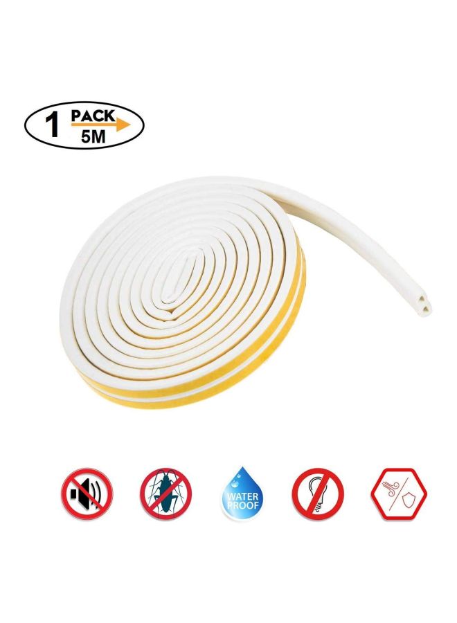 AIWANTO Self-Adhesive Door Sealing Strip White - Image 2