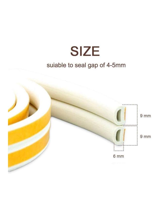 AIWANTO Self-Adhesive Door Sealing Strip White - Image 3
