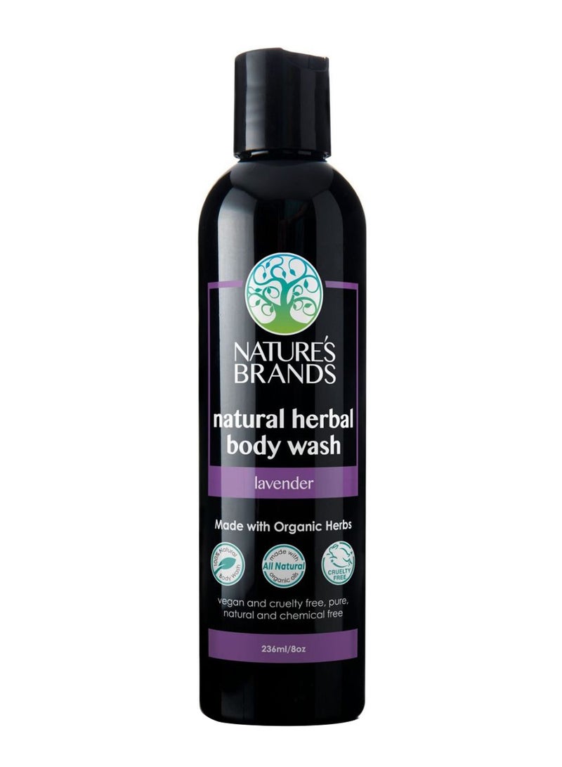 Nature's Brands Lavender Natural Herbal Body Wash 236ml