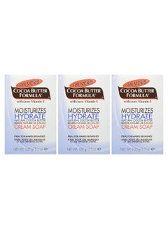 Pack Of 3 Natural Cocoa Butter Cream Soap 100grams