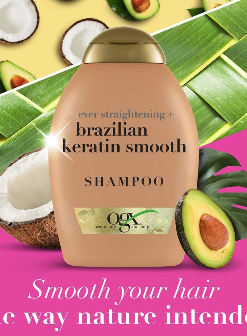 Ogx - Brazilian Keratin Smooth Shampoo 385ml - Image 1