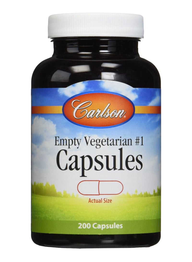 كارلسون كبسولات نباتية فارغة - 200 كبسولة - Image 1