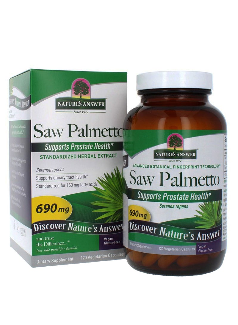 NATURE'S ANSWER Saw Palmetto - 120 Capsules