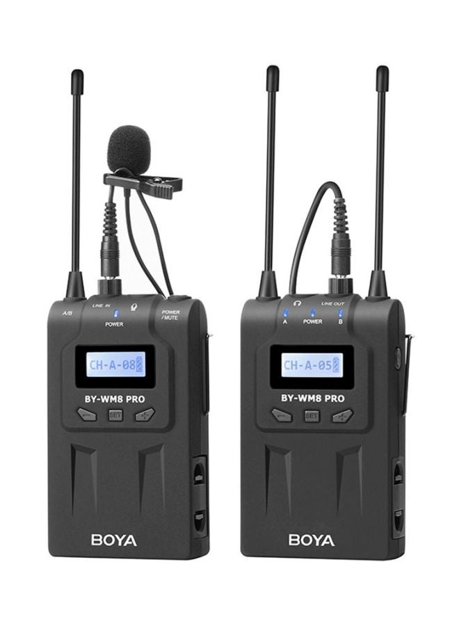 BOYA BY-WM8 Pro-K1 UHF Wireless Microphone System LU-D6225 Black - Image 1