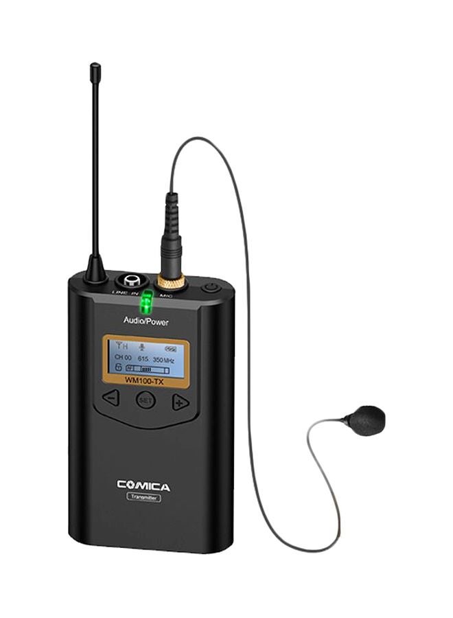 كوميكا طقم ميكروفون لاسلكي UHF بـ48 قناة CVM-WM100 أسود - Image 1