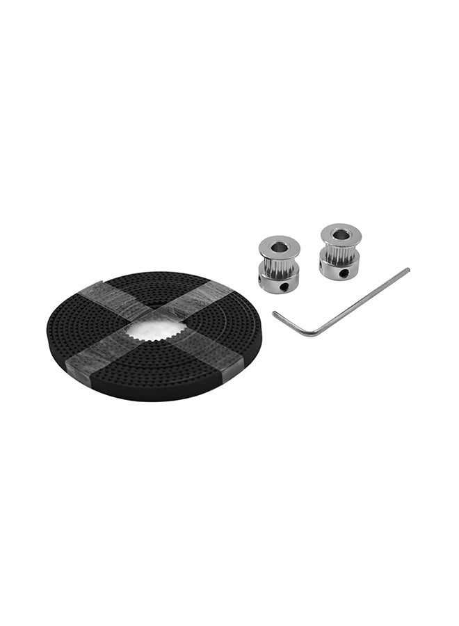 Aibecy 4-Piece 3D Printer Pulley Wheel Set Black  - Image 1