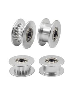 Aibecy 10-Piece Aluminium Idler Pulley Gear Wheel Teeth Set Silver  - Image 2