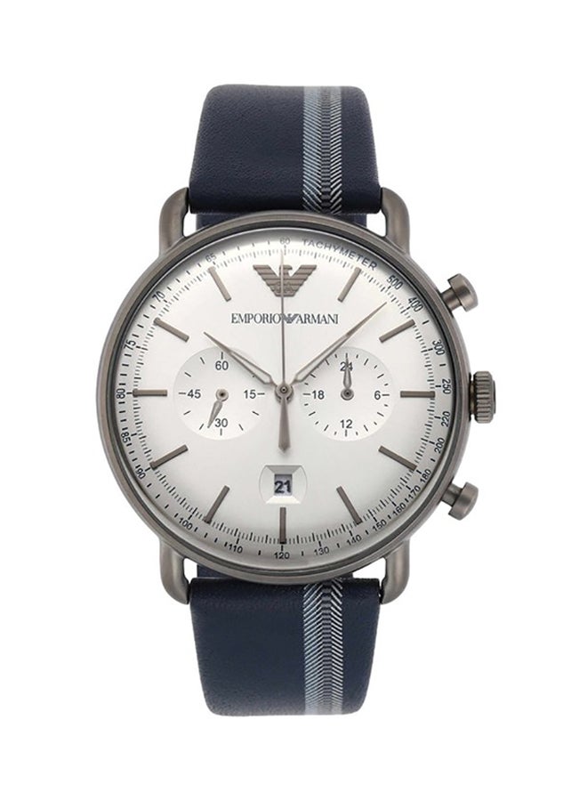 EMPORIO ARMANI Men's Leather Analog Wrist Watch AR11202  - Image 1