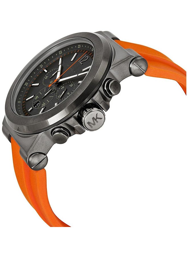 مايكل كورس - ساعة يد بعقارب بسوار من المطاط طراز MK8296 للرجال - Image 1