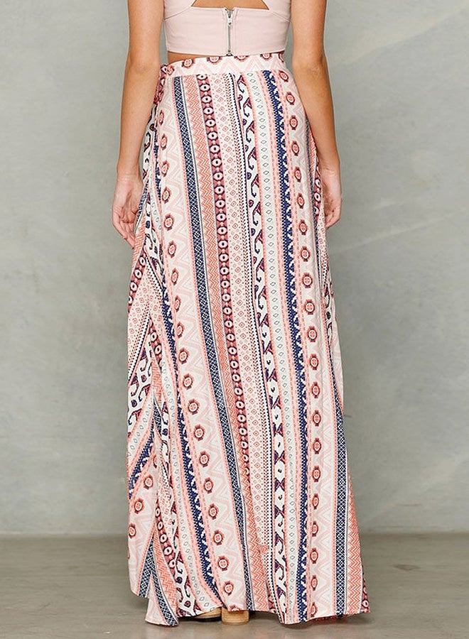 Generic - Ethnic Style Front Split Fashion Skirts Multicolour - Image 1
