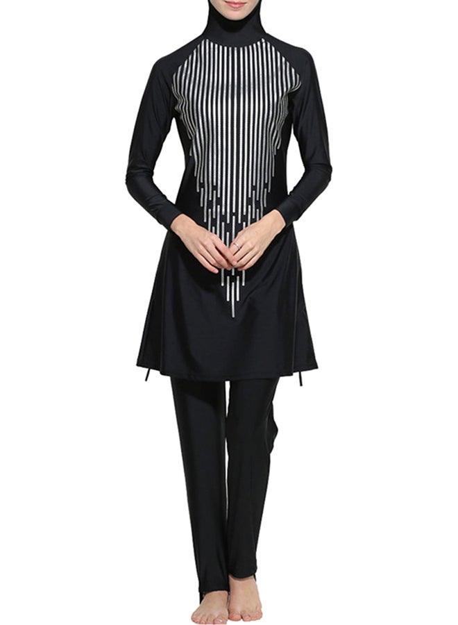 Generic - 3-Piece Islam Style Long Sleeve Beach Burkinis Set Black - Image 1