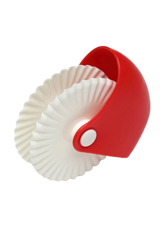 Plastic Pastry Cutting Wheel Red/White - Image 1