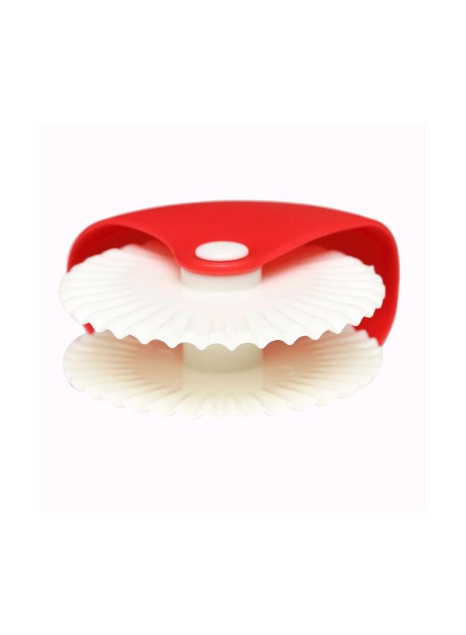 Plastic Pastry Cutting Wheel Red/White - Image 2
