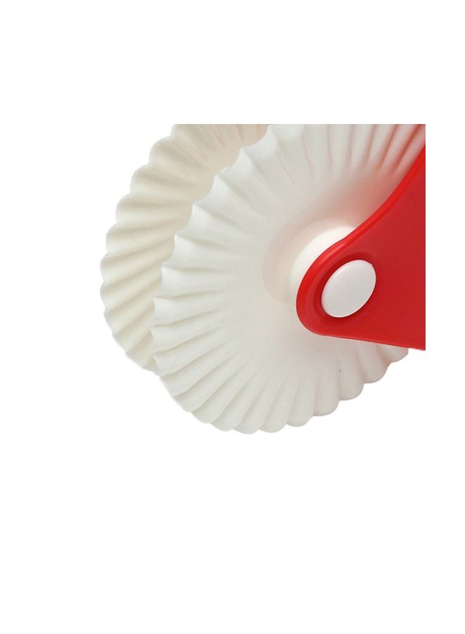 Plastic Pastry Cutting Wheel Red/White - Image 3