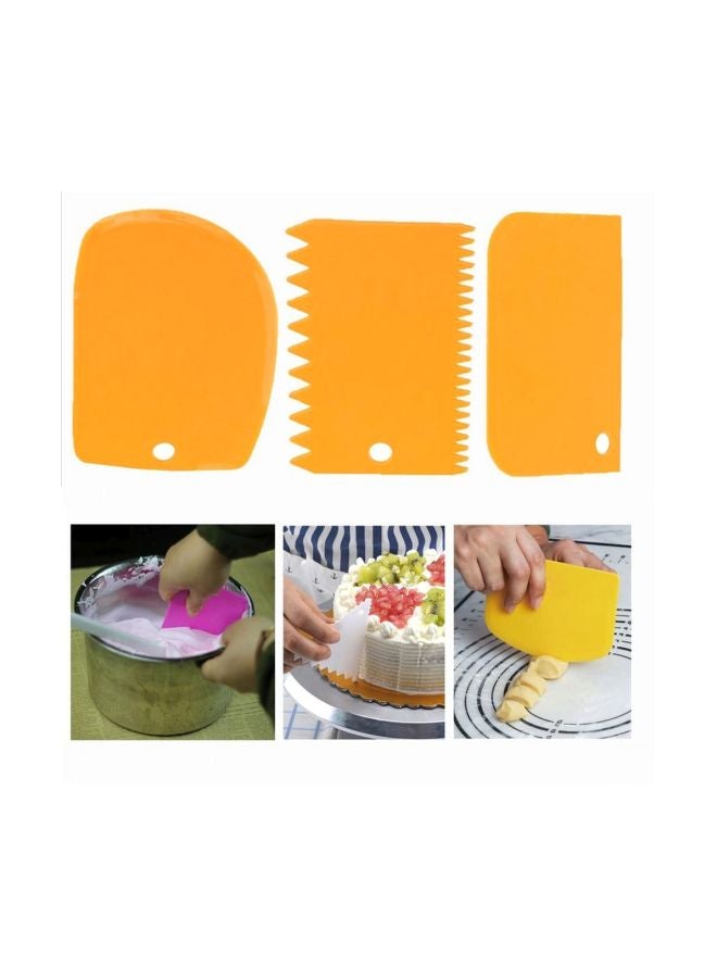 15-Piece Cake Decorating Tool Set White/Orange - Image 2