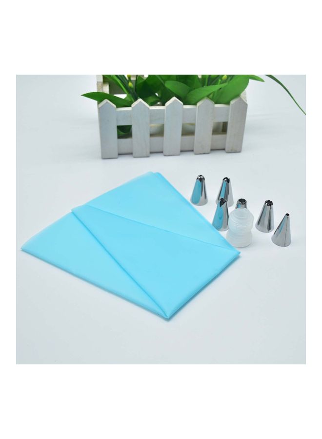 8-Piece Decorating Tool Set Blue/Silver/Clear - Image 2