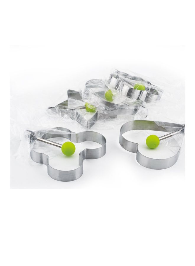Stainless Steel Fried Egg Shaper Pancake Mould Silver 10x10centimeter - Image 3