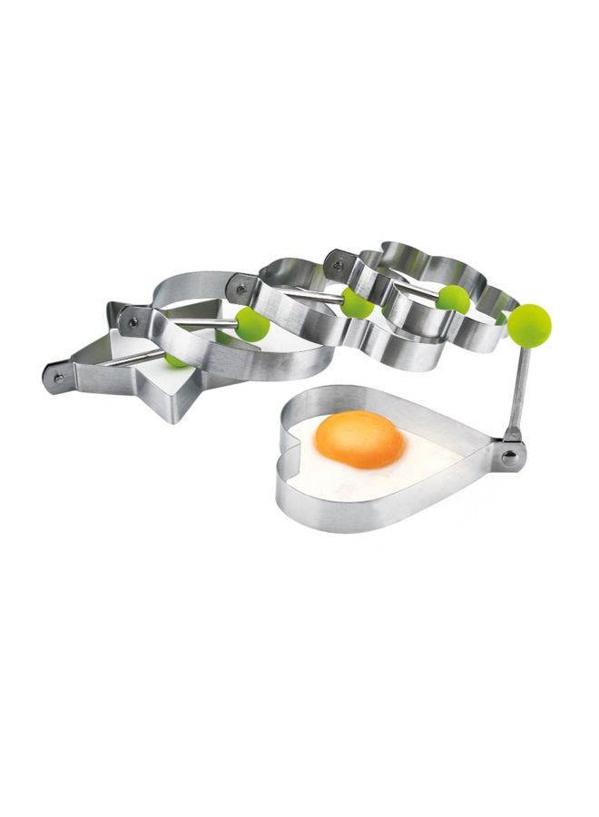 Stainless Steel Fried Egg Shaper Pancake Mould Silver 10x10centimeter - Image 5