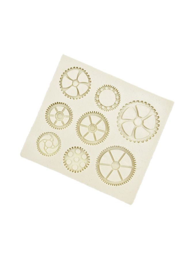 Gear Clock Silicone Mould Beige  - Image 3