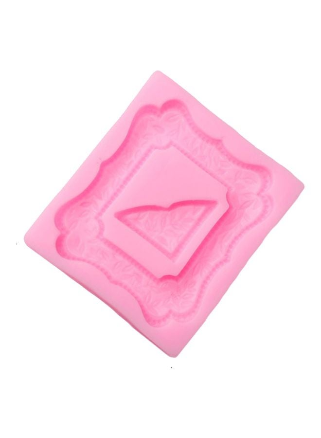 Photo Frame Sugar Mould Pink 72x90mm - Image 3
