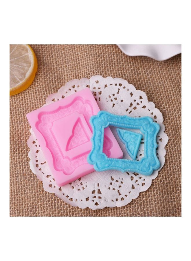 Photo Frame Sugar Mould Pink 72x90mm - Image 2