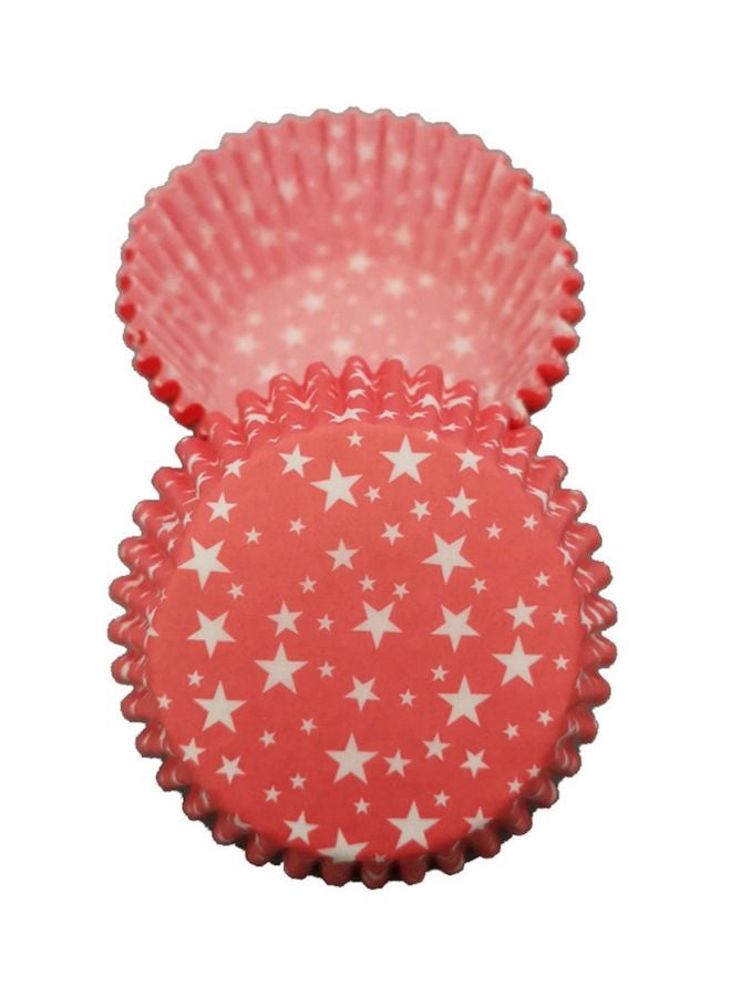 Pack Of 100 Cupcake Paper Red/White 50x30mm - Image 2